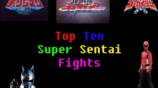 The Tokucast Top 10 Fights in Super Sentai [upl. by Ellon]