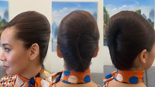 Easy French Twist for Medium to Long Hair MY UPDATED FRENCH [upl. by Knapp834]