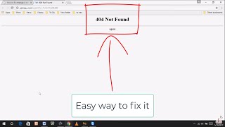 Solving 404 Not Found Error on Google Chrome [upl. by Humphrey]