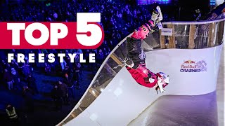 Top 5 Crashed Ice Freestyle Tricks  Red Bull Top 5 [upl. by Bourgeois935]