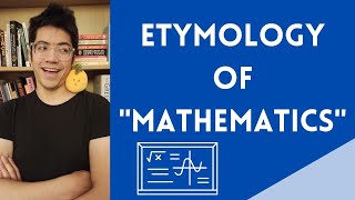 Etymology of Mathematics SUB ESP shorts [upl. by Dunc]