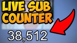 OBS Live Subscriber Counter Streaming Tutorial EASY [upl. by Nomra]