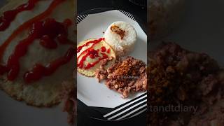 Corned Beef Hash with Egg and Garlic Butter Rice  Whats for Lunch lunch shorts [upl. by Solokin]