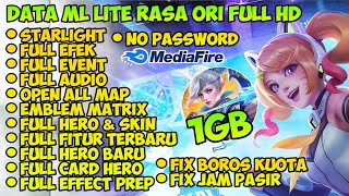 Data ML Lite Full Event 1Gb Terbaru Patch Revamp  ML Lite  Cara Mengatasi Lag amp Patah Patah [upl. by Ozner]