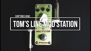 Toms Line Pedals  AMS3 Mod Station  Playthrough Modulation Digital Ensemble [upl. by Iemaj524]