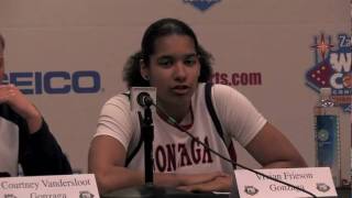 WCC WBB Semifinals Gonzaga Press Conference [upl. by Ecad]