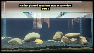 My first aqua scape video of planted aquarium [upl. by Teloiv280]