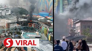 Fire breaks out in building in Genting Highlands [upl. by Ecniuq852]