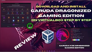 Garuda Linux  Dr460nized Gaming Edition Download and Install on VirtualBox and Review 2024 HINDI [upl. by Ahsar253]