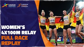 Womens 4x100m Relay Final  Munich 2022  Germany [upl. by Ainesell]