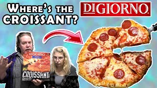 DiGiorno CROISSANT CRUST Pizza REAL Review [upl. by Nevetse914]