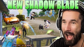 NEW Shadow Blade Is Insane Best Action Gameplay With Squads 😱 PUBG MOBILE [upl. by Woodford498]