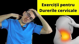 6 exerciții de kinetoterapie pentru coloana vertebrală cervicală [upl. by Riordan]