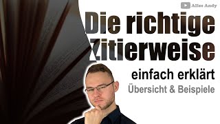 Die richtige Zitierweise für DICH [upl. by Einnel]