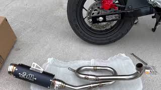 New ZOOM Exhaust For My Honda Grom [upl. by Boor]