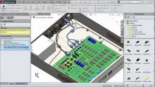 SolidWorks Electrical Routing Demo by Cimquest [upl. by Enelrae]