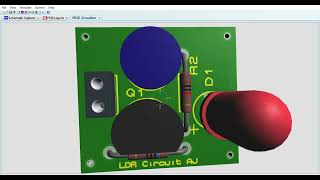 LDR Circuit in Proteus 8 Professional Schematic PCB Layout and 3D design ldr circuit arduino [upl. by Edrei]