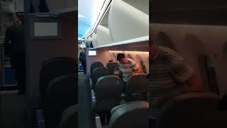 INSIDE BUSINESS CLASS AIR EUROPA BOEING 787900 DOMESTIC FLIGHT SPAIN [upl. by Ahsinal]