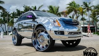 Tate Design  All Chrome SRX on 32quot Forgiatos wwwWhipsByWadecom [upl. by Eyahsal612]