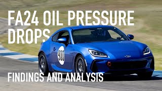 BRZGR86 FA24 Oil Pressure Loss Demonstration [upl. by Odell163]