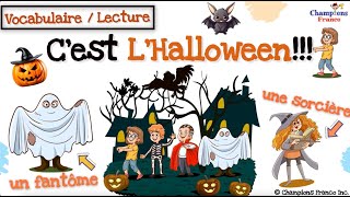 Cest lHalloween 🎃👻 I Vocabulaire et lecture I Halloween French Vocabulary 🎃 learnfrench [upl. by Uhn]