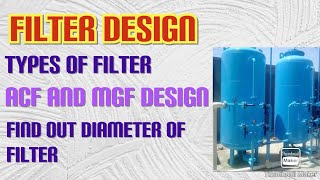 Design Of Filters MGF and ACF design Filtration working [upl. by Floss]