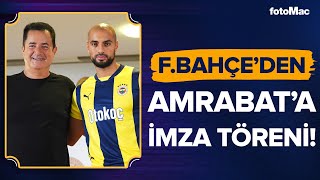 Fenerbahçenin Yeni Transferi Sofyan Amrabatın İmza Töreni fenerbahçe fb [upl. by Auqenat457]