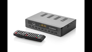 Produktové video k DVBT2 settop boxu Hyundai DVBT250PVR [upl. by Anelrahs]