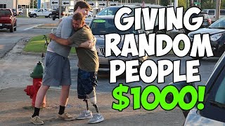 Giving Homeless People 1000 Not Clickbait [upl. by Enaled]