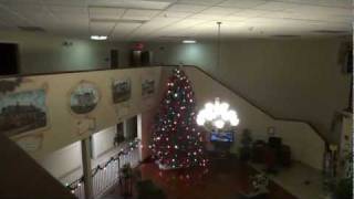 Hotel Tour Christmas Time at the Comfort Inn Burkeville VA decorations by Rocco [upl. by Ahseekan989]