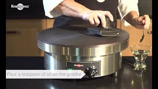 How to season and maintain your crepe maker   Krampouz [upl. by Jeni]