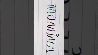 Momina 3dcalligraphy youtubeshort shorts [upl. by Balbinder]