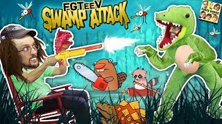 CROCODILE SWAMP Animals R Attakkin Meh FGTEEV Funny GameplaySkit [upl. by Chandal]