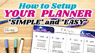 How to SETUP YOUR PLANNER for the School Year 📚 Beginner Bullet Journal Tutorial [upl. by Gibby177]