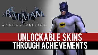 Batman Arkham Origins Unlockable Skins Through Achievements [upl. by Bosson]