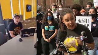 ASU students who filmed incident at multicultural center say theyre facing disciplinary action [upl. by Auohp]