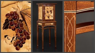 Marquetry liqueur cabinet [upl. by Anual867]