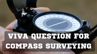 Compass Surveying Viva Questions  Prismatic Compass  Surveyor Compass  Civil Engineering Compass [upl. by Anallij259]