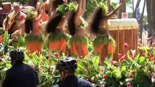 LIVE Aloha Festivals Floral Parade Underway in Waikiki [upl. by Anilas]