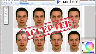 Create Passport Size Photo in PaintNET in 3 minutes [upl. by Acilejna]