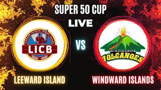 🔴 LIVE Leeward vs Windward Islands  Super50 Cup 2024  16th Match at St Augustine [upl. by Ecinuahs735]