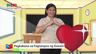 Grade 5 ESP Q1 Ep5 Pagkakaisa sa Pagtatapos ng Gawain [upl. by Yddub]