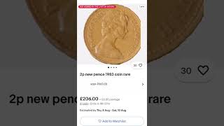 £200 1983 2 new pence coin selling on ebay [upl. by Archer650]