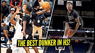 Trey Parker Is The NEW BEST DUNKER In High School Impresses Anthony Edwards On His HOMECOURT [upl. by Orgell]