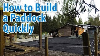 How to Build a Paddock in an Hour and a Half [upl. by Retha]