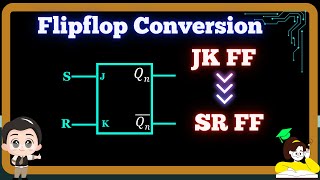 JK Flip Flop to SR Flip Flop Conversion  Digital Electronics [upl. by Enidan]