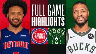 PISTONS at BUCKS  FULL GAME HIGHLIGHTS  December 16 2023 [upl. by Culbert]