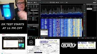 Dual DX Test  Live WMST and WWKY [upl. by Edialeda]