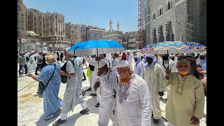 Hajj  à La Mecque les pèlerins accablés par la chaleur [upl. by Tirrej]