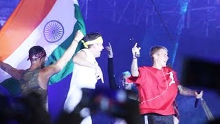 Justin Bieber PERFORMS With Indian Flag At Concert Crowd Goes CRAZY At Concert [upl. by Bryana]